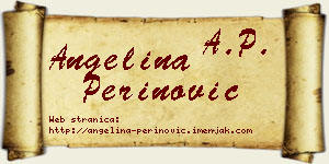 Angelina Perinović vizit kartica